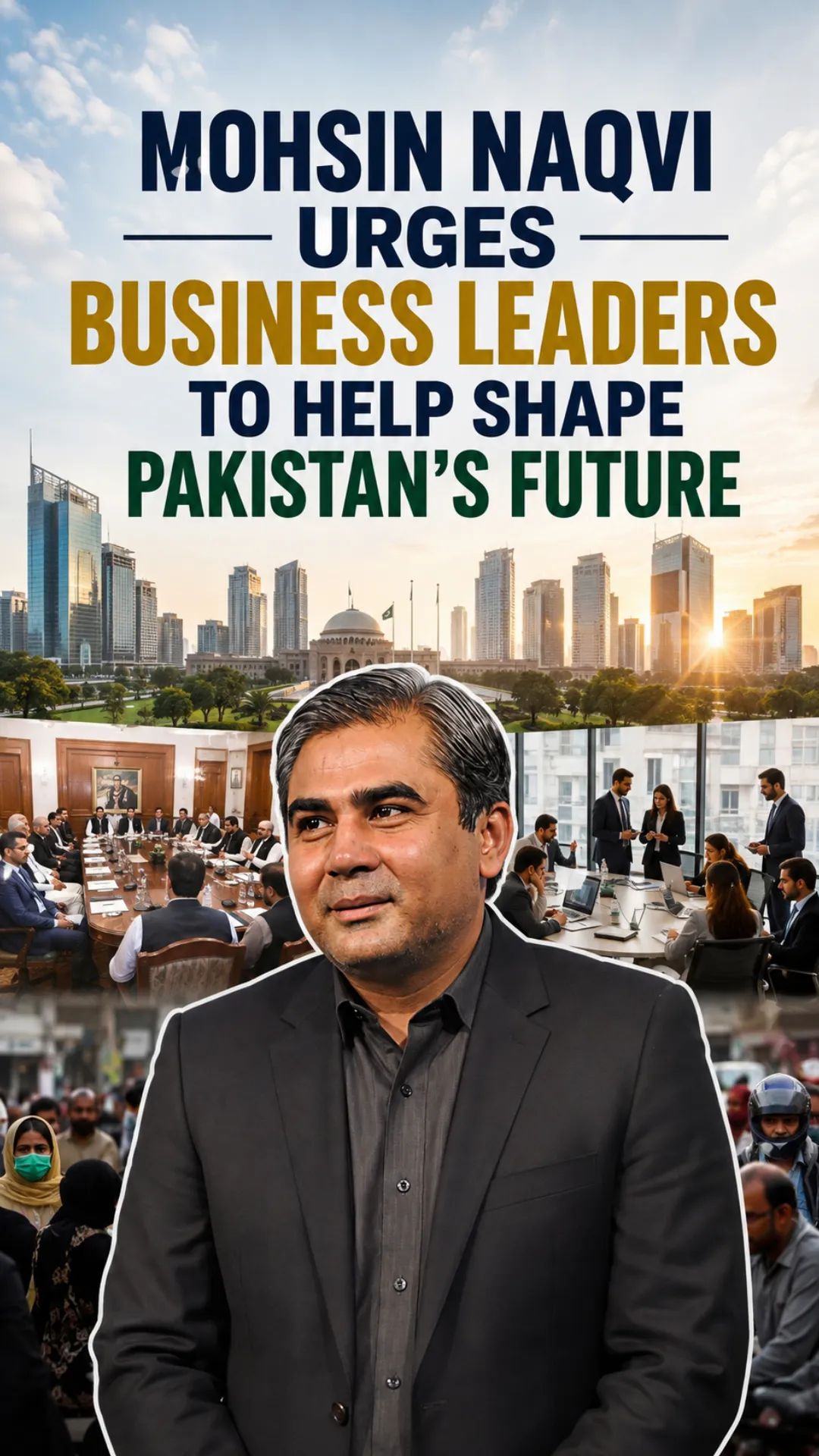 Mohsin Naqvi Urges Business Leaders to Help Shape Pakistan’s Future