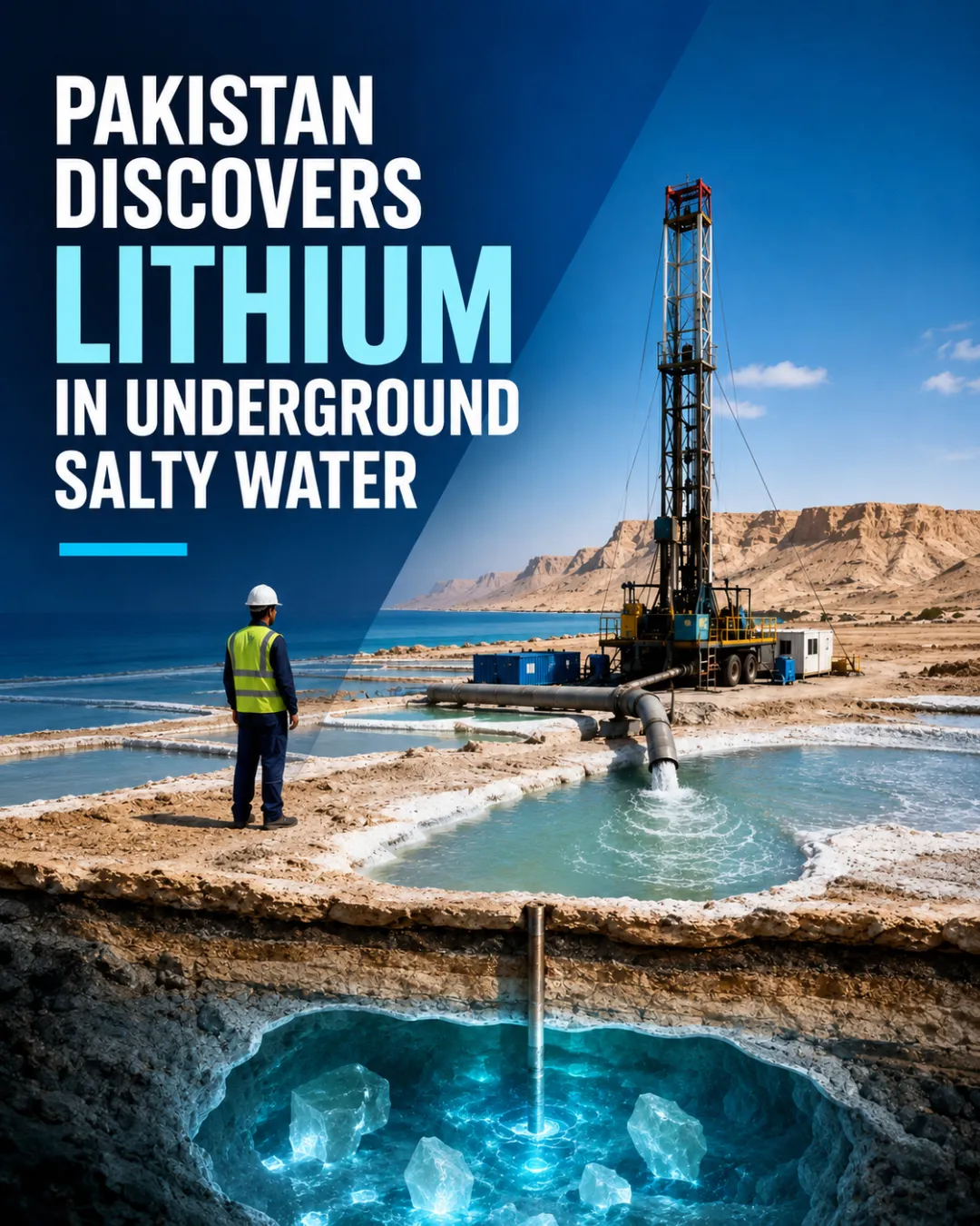 Pakistan Discovers Lithium in Underground Salty Water for the First Time
