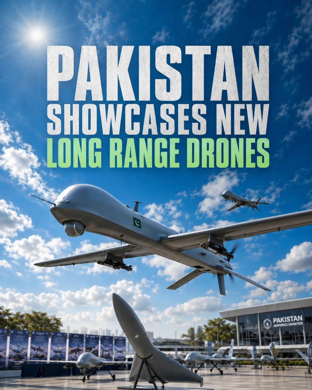 Pakistan Showcases New Long Range Drones