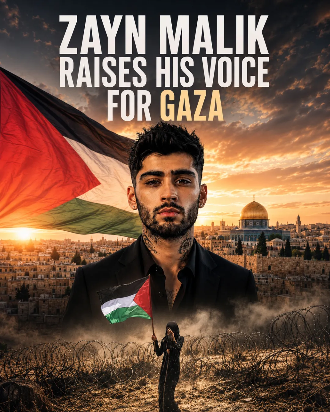 Zayn Malik Raises His Voice for Gaza