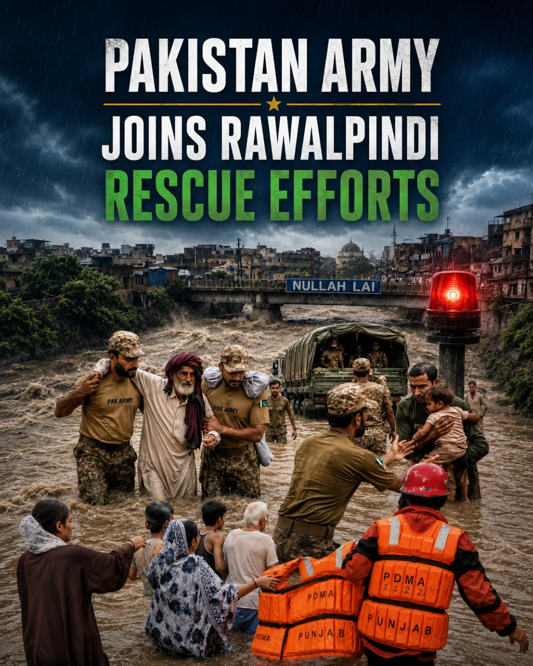 Pakistan Army Joins Rawalpindi Rescue Efforts