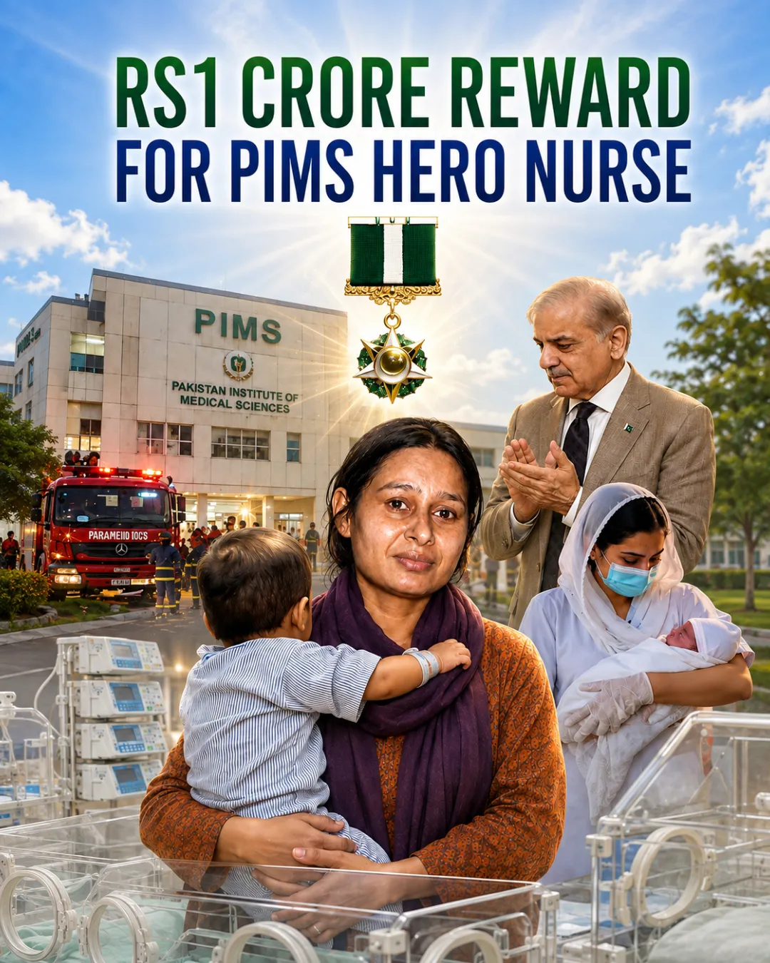 Rs1 Crore Reward for PIMS Hero Nurse