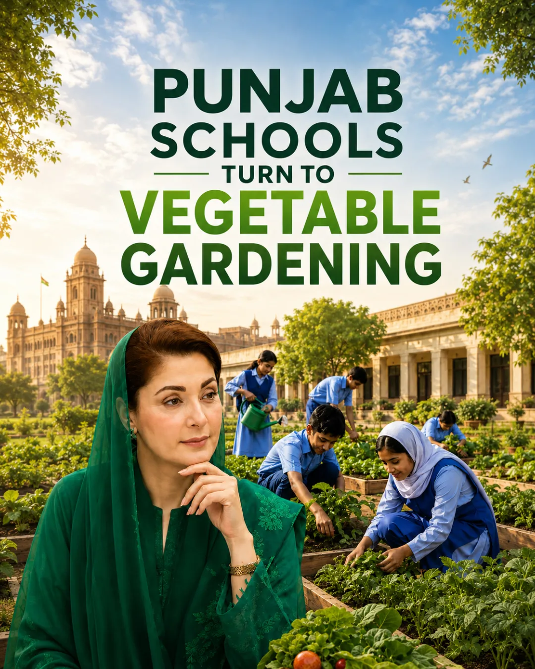 Punjab Schools Turn to Vegetable Gardening