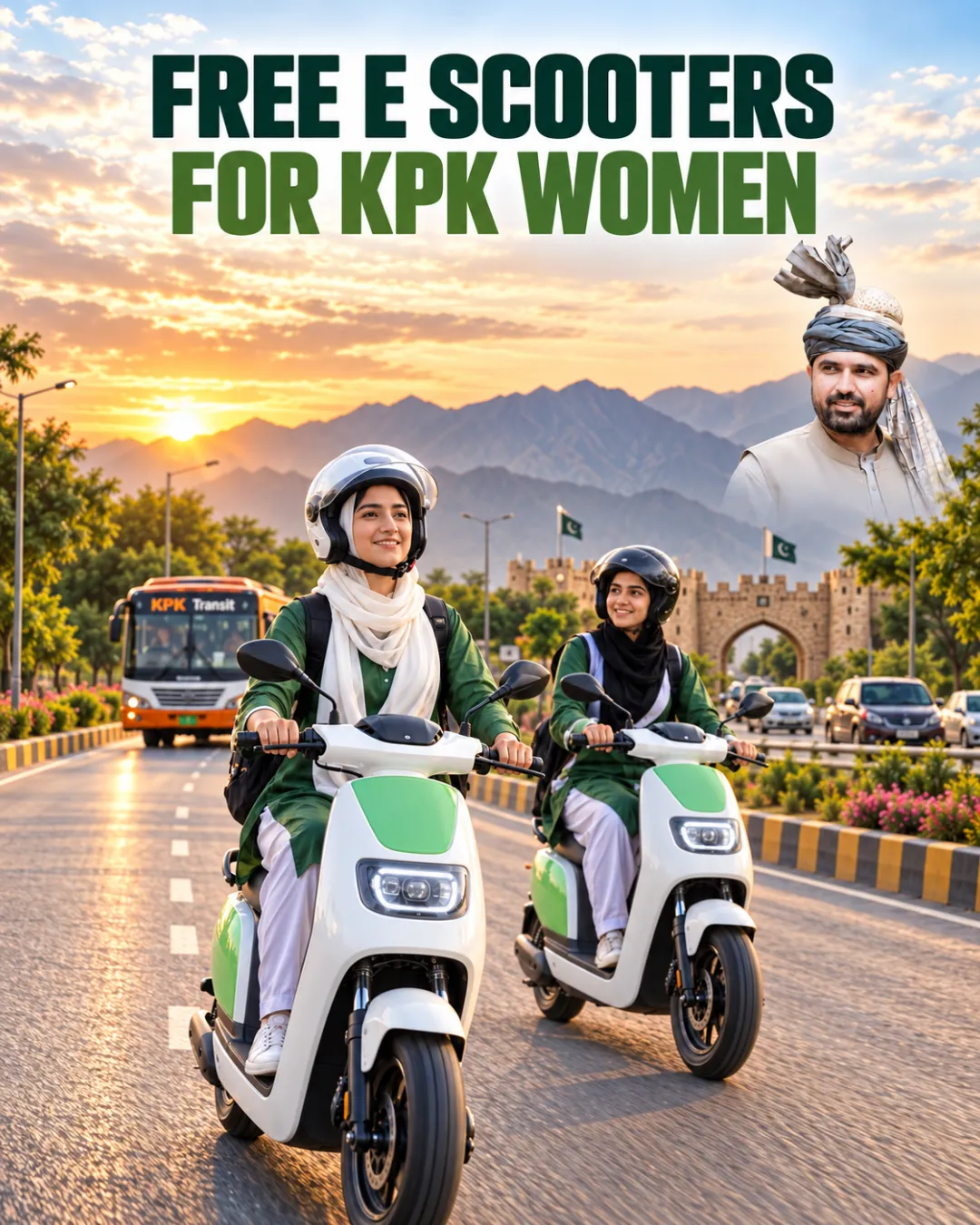 Free E Scooters for KPK Women