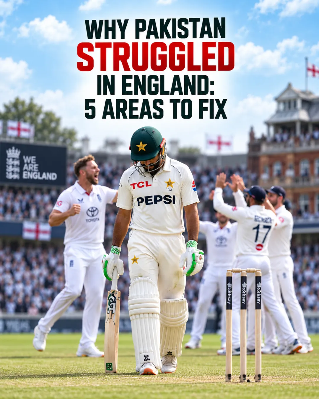 Why Pakistan Struggled in England: 5 Areas to Fix
