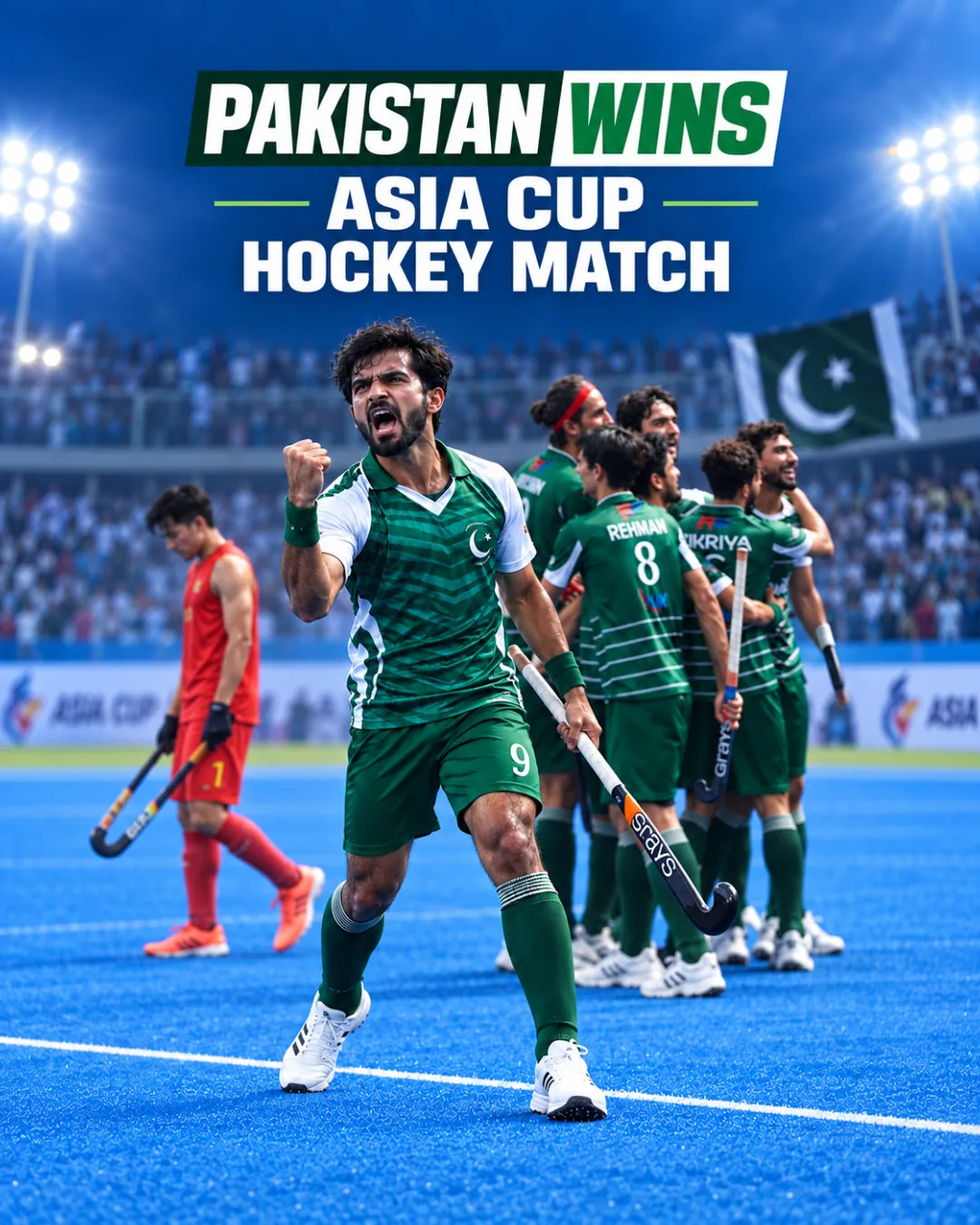 Pakistan Wins Asia Cup Hockey Match