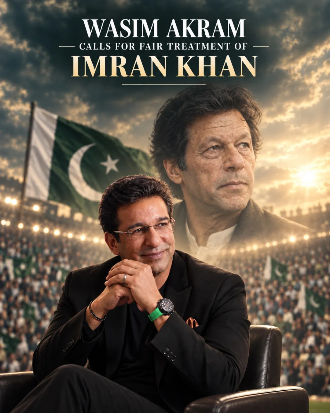Wasim Akram Calls For Fair Treatment Of Imran Khan