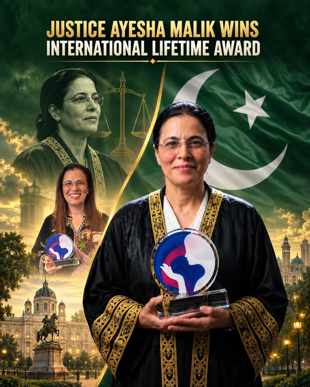 Justice Ayesha Malik Wins International Lifetime Award