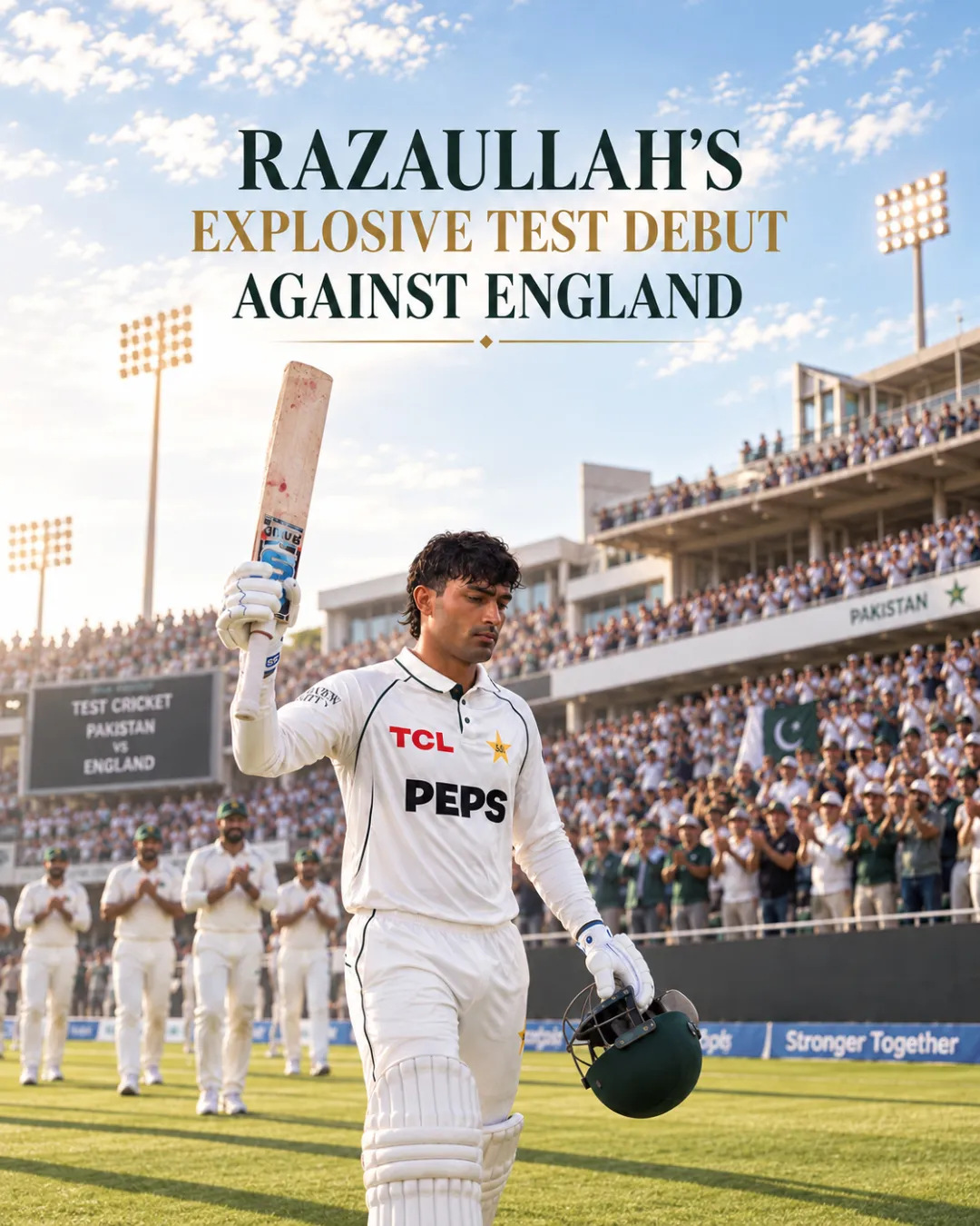 Razaullah’s Explosive Test Debut Against England