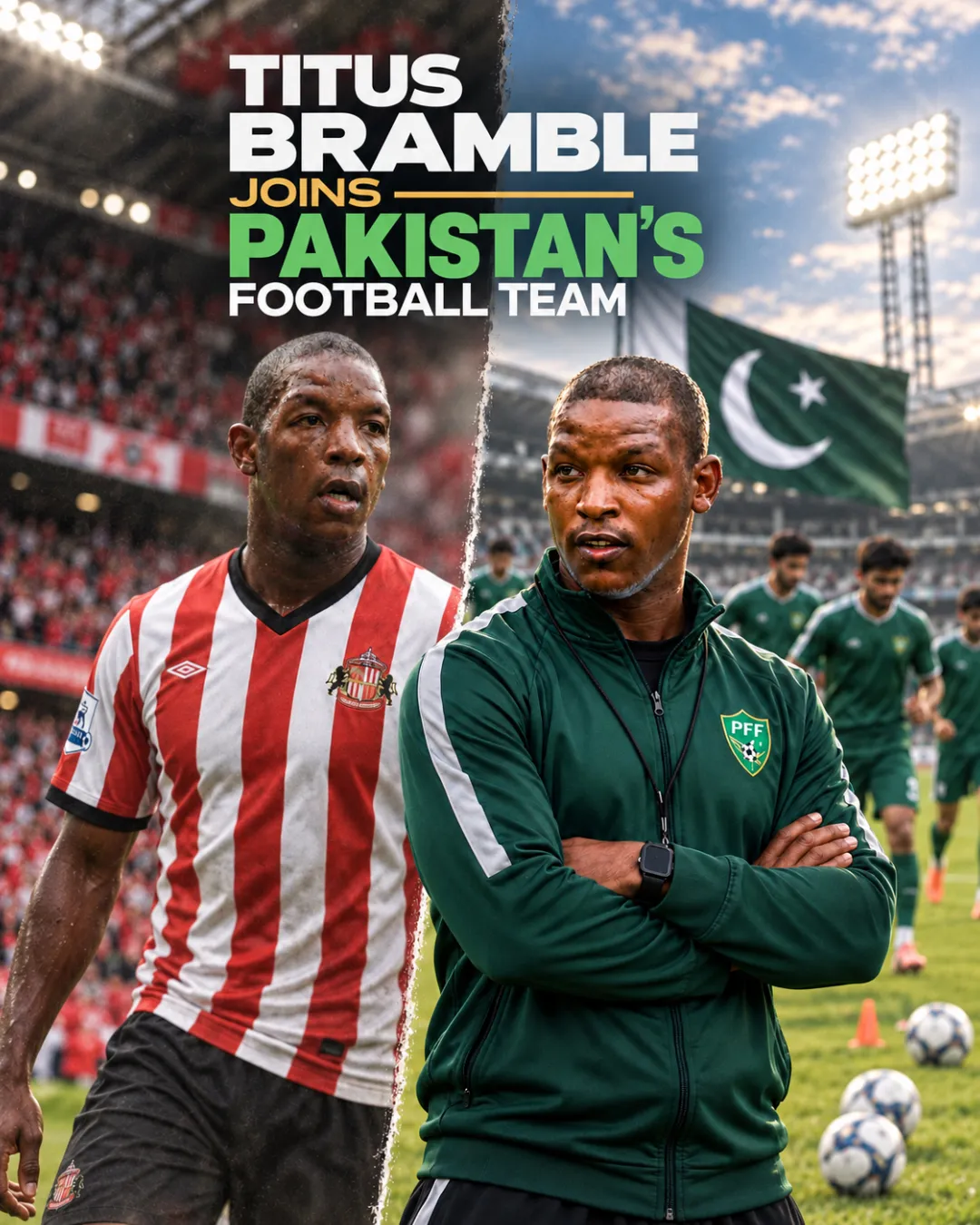 Titus Bramble Joins Pakistan’s Football Team
