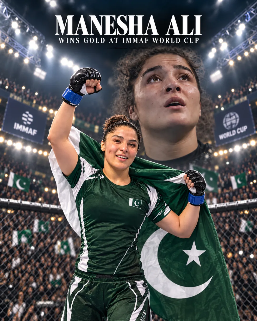 Manesha Ali Wins Gold At IMMAF World Cup