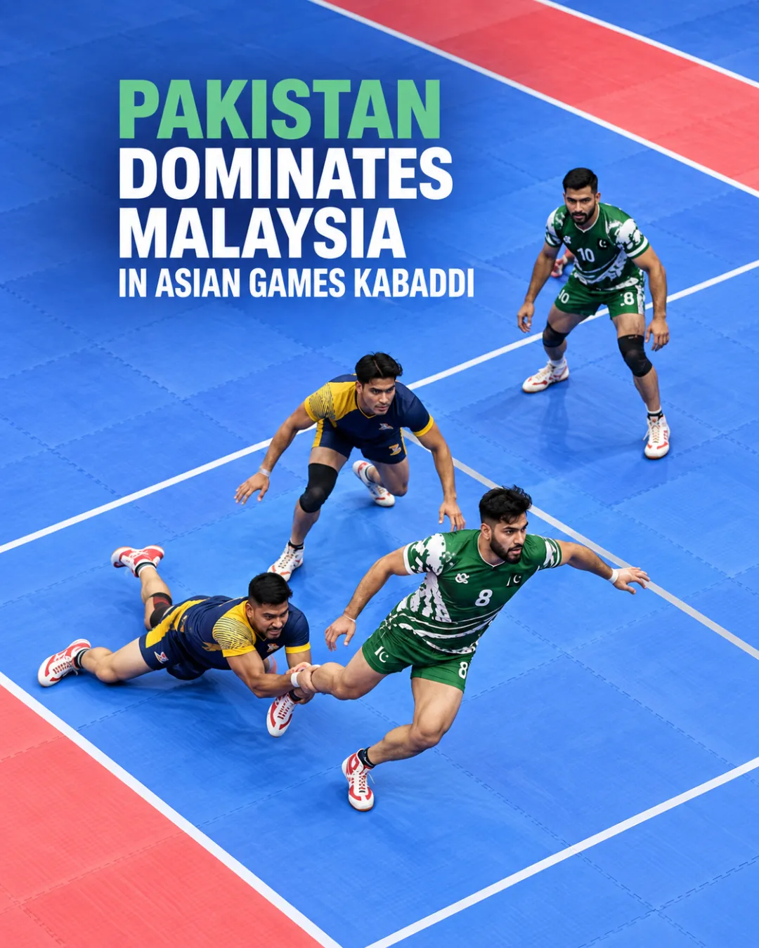 Pakistan Dominates Malaysia In Asian Games Kabaddi