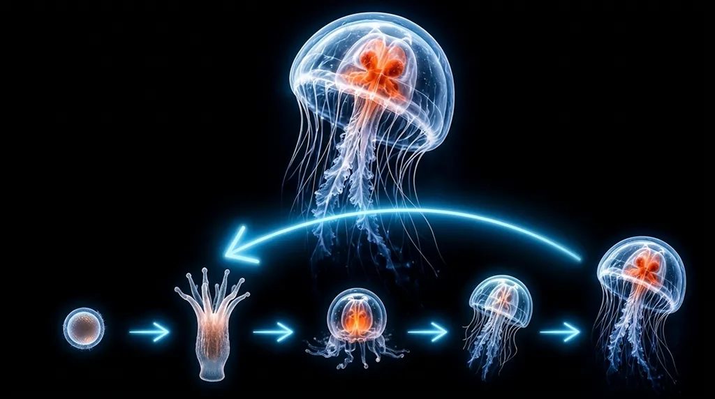 A Jellyfish Can Rewind Its Life