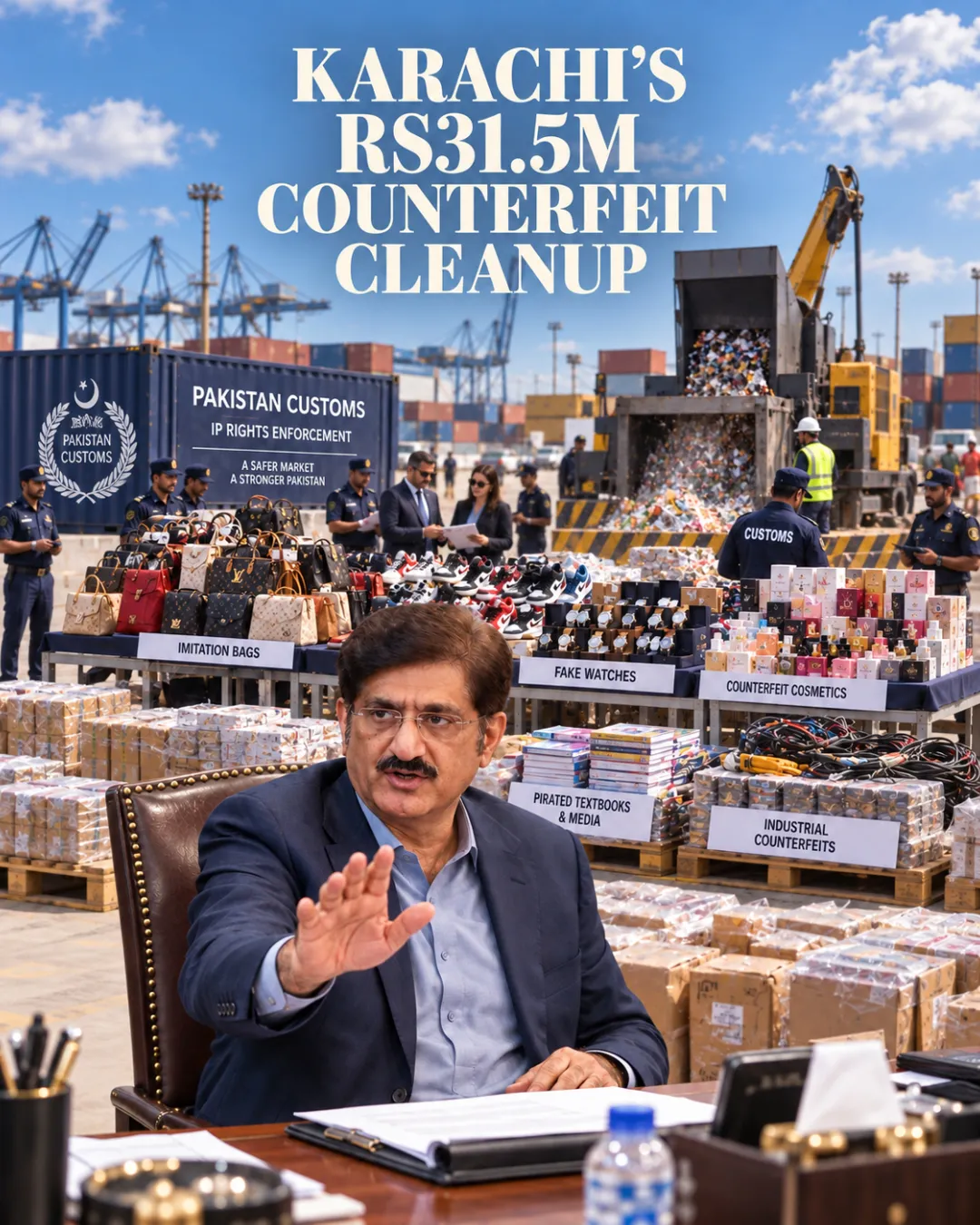 Karachi’s Rs31.5M Counterfeit Cleanup