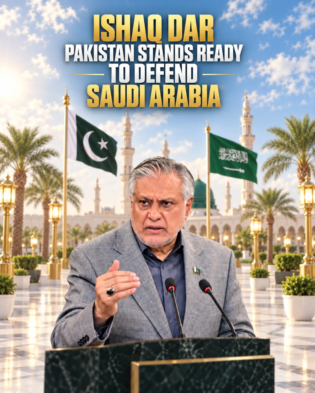 Ishaq Dar: Pakistan Stands Ready To Defend Saudi Arabia