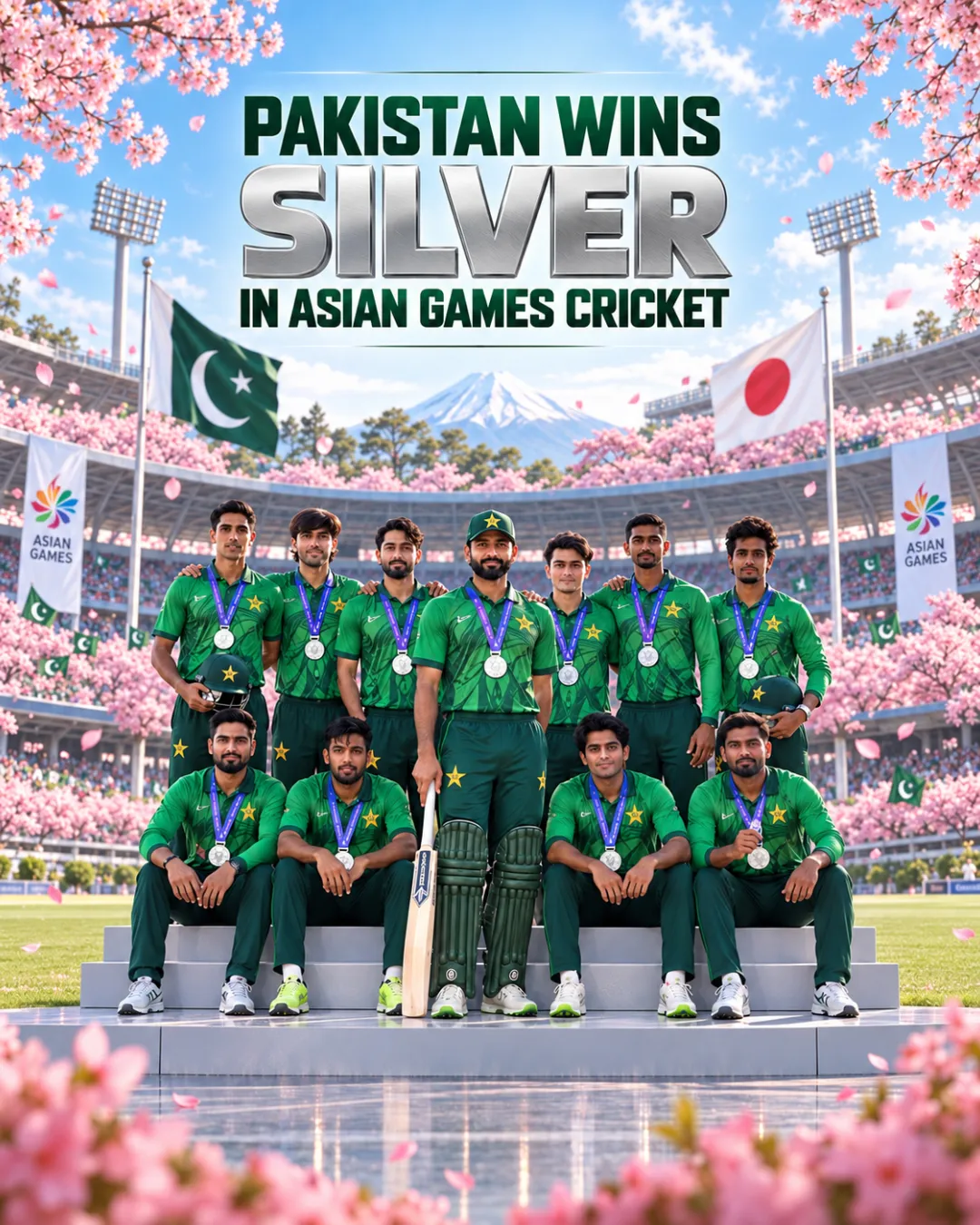 Pakistan Wins Silver In Asian Games Cricket