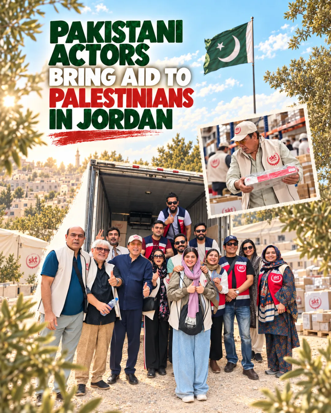 Pakistani Actors Bring Aid To Palestinians In Jordan