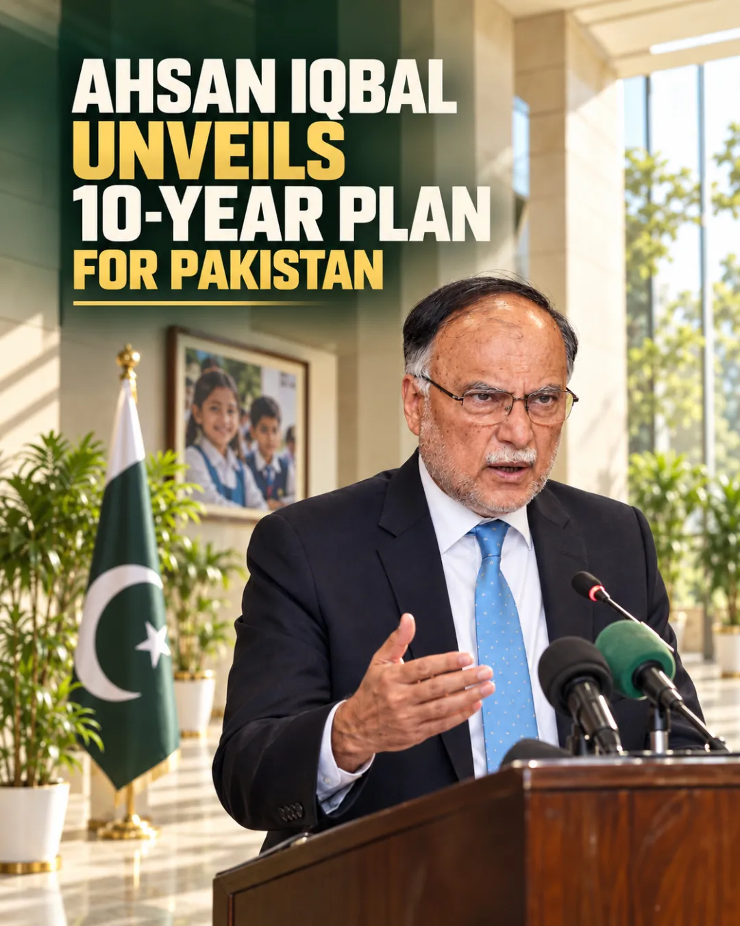 Ahsan Iqbal Unveils 10-Year Plan For Pakistan
