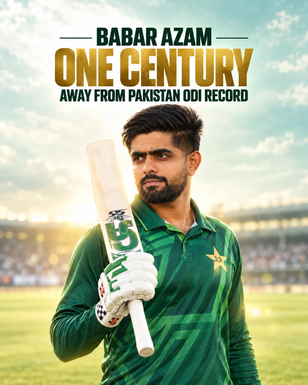 Babar Azam One Century Away From Pakistan ODI Record