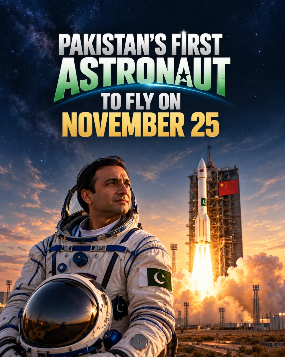 Pakistan’s First Astronaut To Fly On November 25