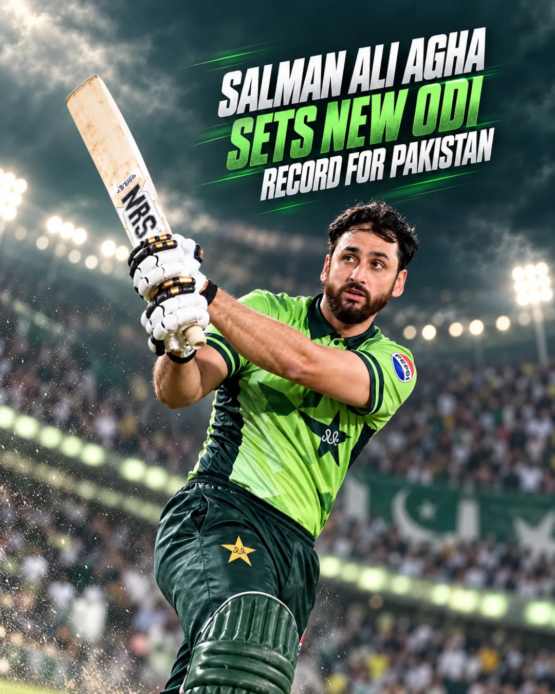 Salman Ali Agha Sets New ODI Record For Pakistan