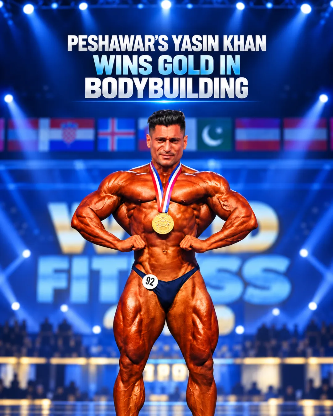 Peshawar’s Yasin Khan Wins Gold in Bodybuilding