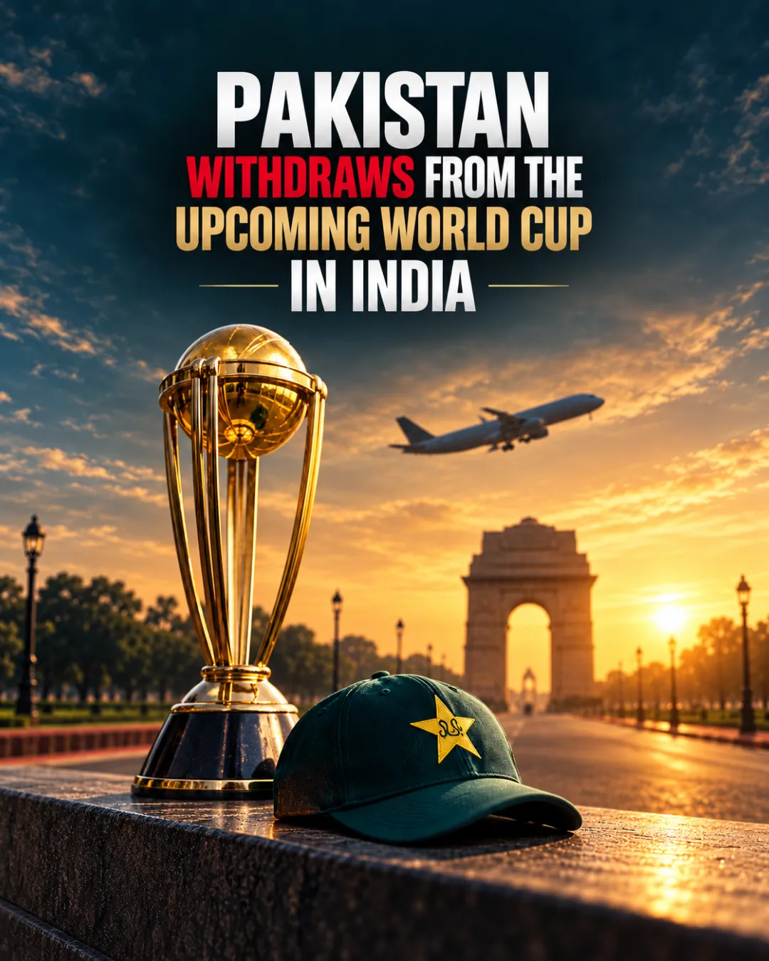 Pakistan Withdraws From The Upcoming World Cup In India