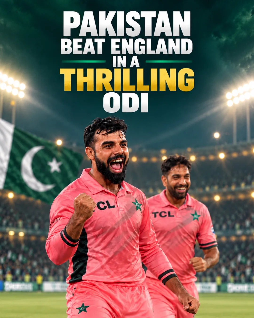 Pakistan Beat England in a Thrilling ODI