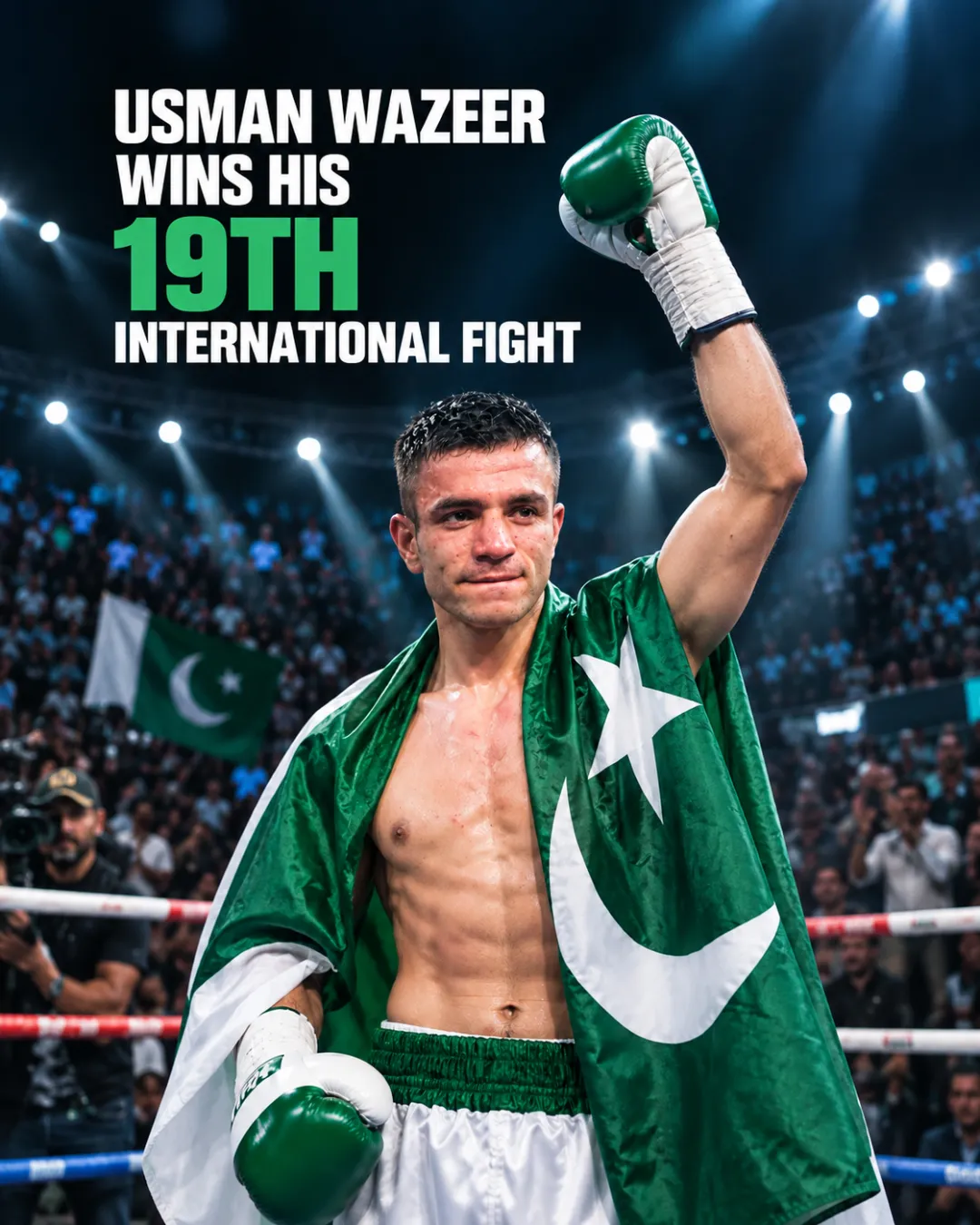 Usman Wazeer Wins His 19th International Fight