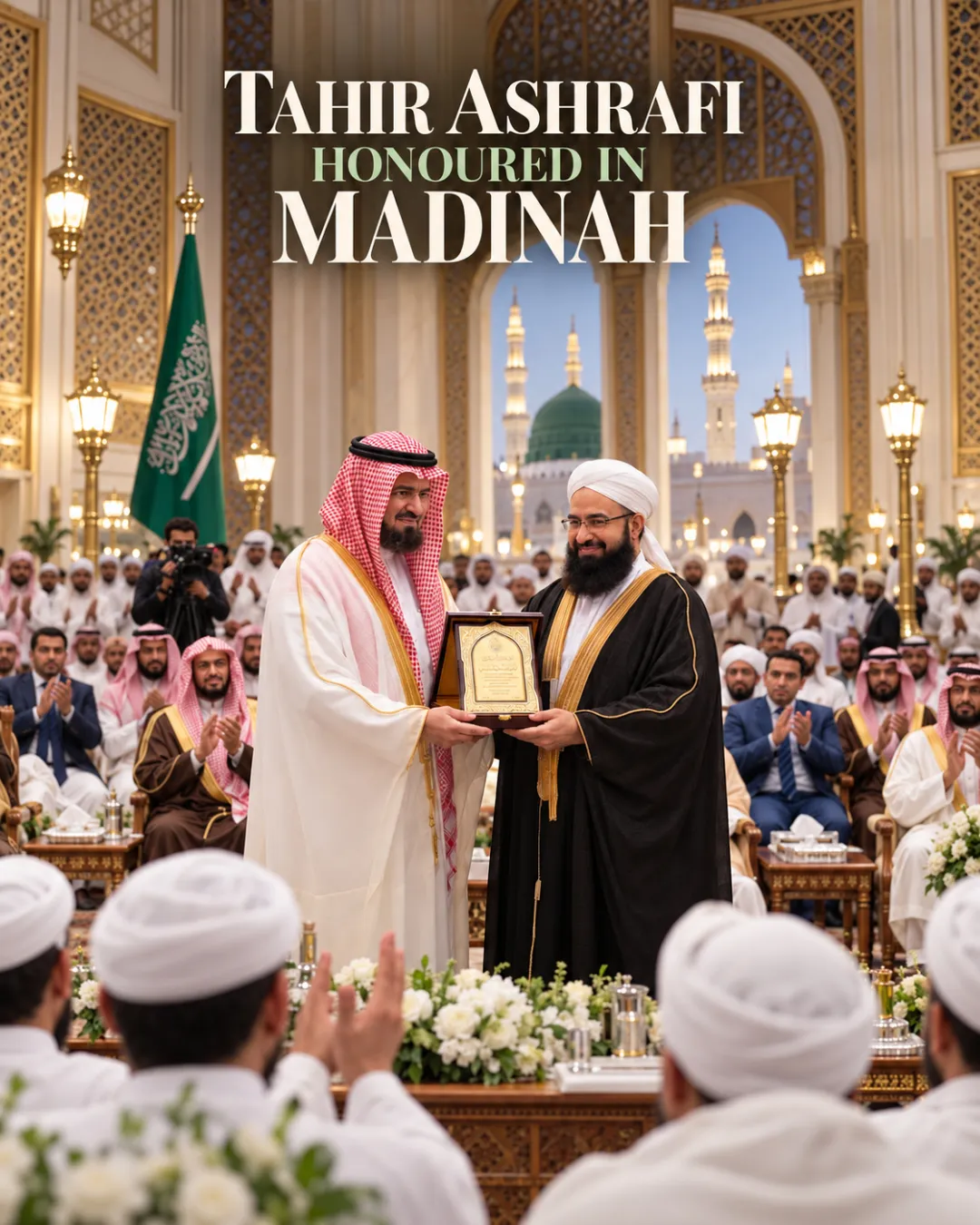 Tahir Ashrafi Honoured In Madinah