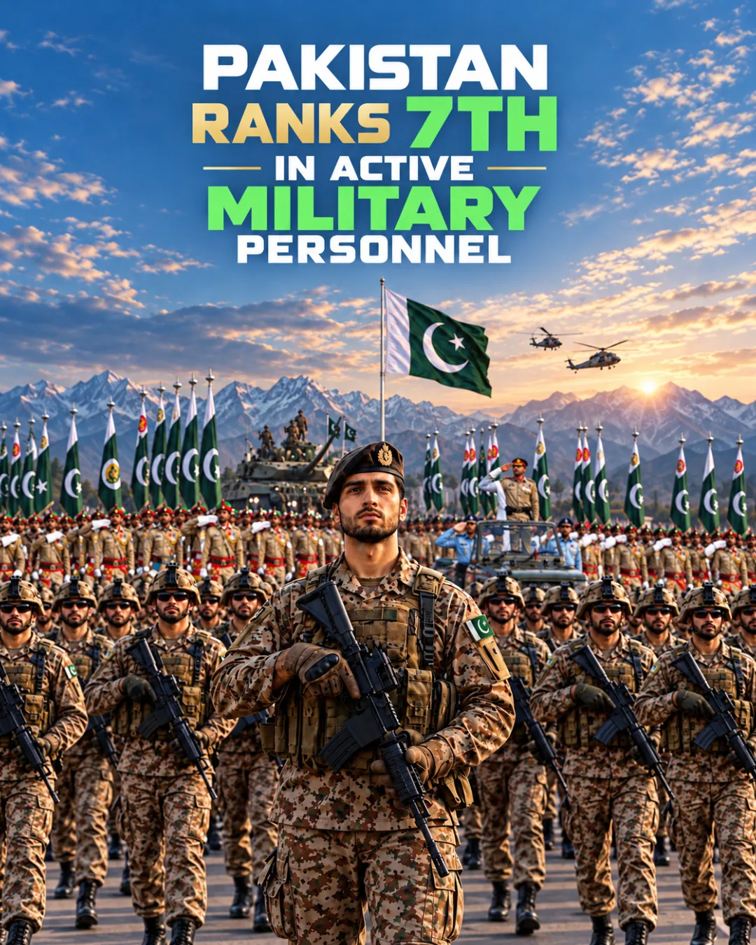 Pakistan Ranks 7th In Active Military Personnel