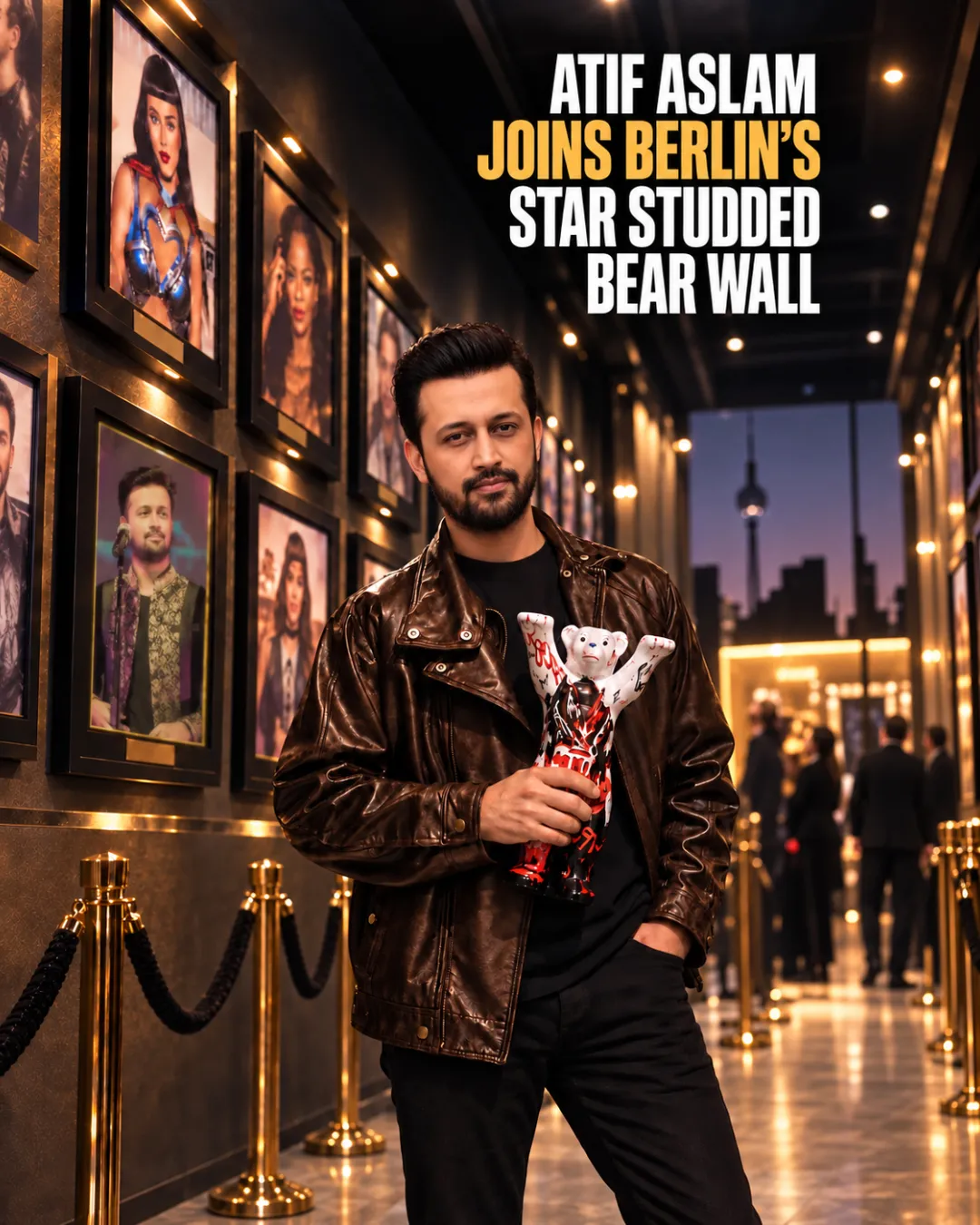 Atif Aslam Joins Berlin’s Star Studded Bear Wall
