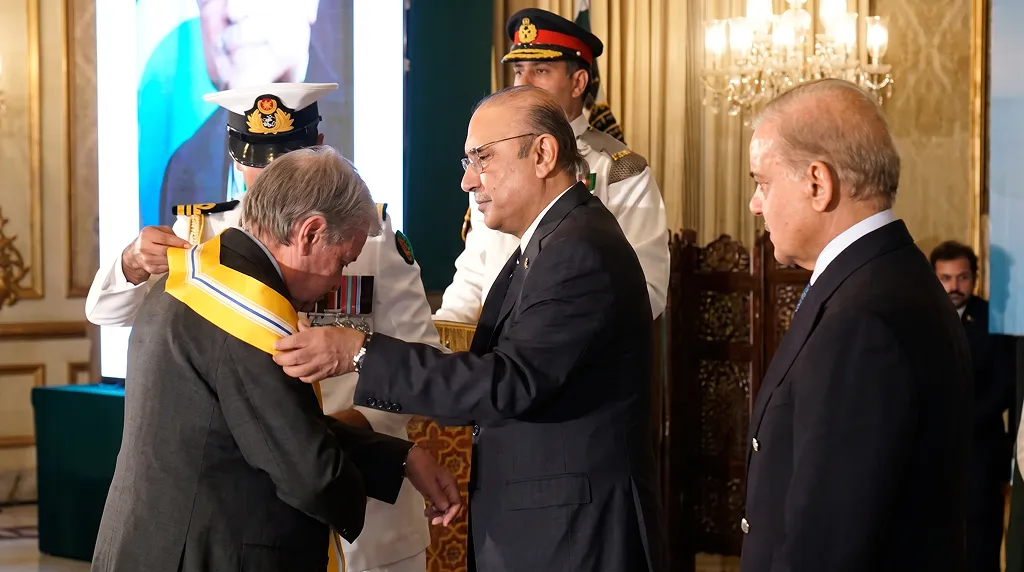 Antonio Guterres Receives Pakistan’s Top Civil Honour