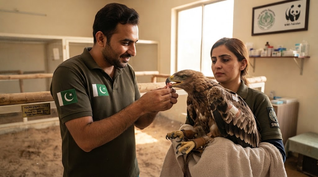 Rescuers Give The Eagle A Second Chance